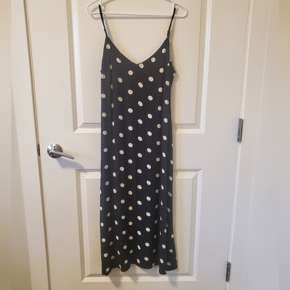 SOLD - Polka dot midi slip dress - Picture 2 of 6